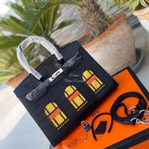 شنطة هيرمز الشبابيك…اسود